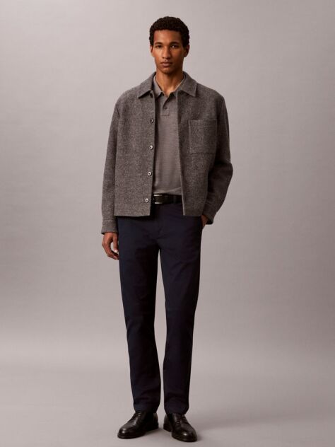 Blue Slim Fit Buttoned Chinos  Men