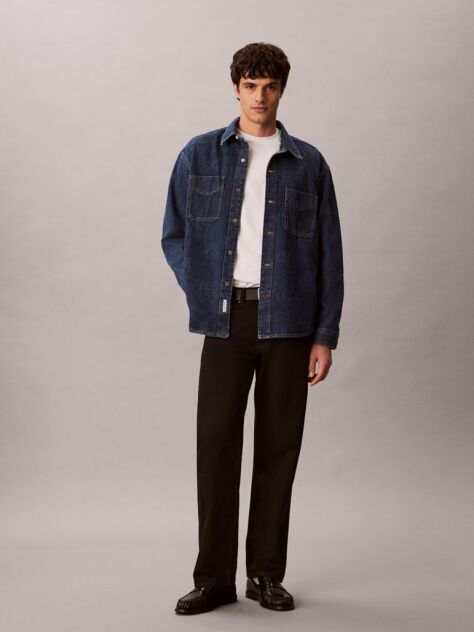 Denim 90s Denim Overshirt Με Λογότυπο  Άνδρας