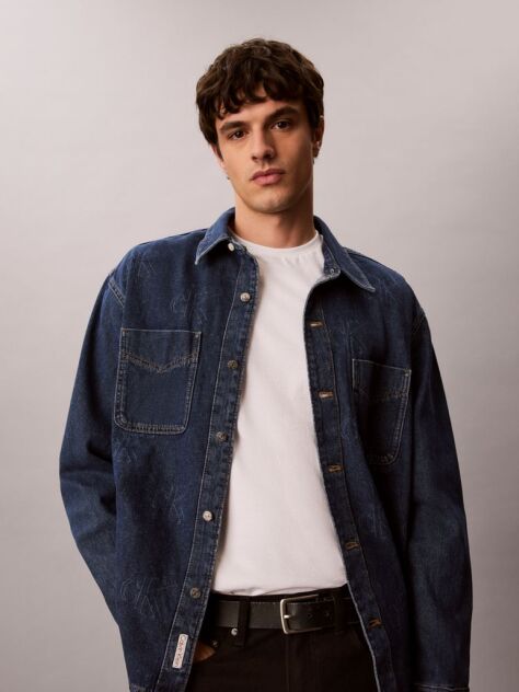 Denim 90s Denim Overshirt Με Λογότυπο  Άνδρας