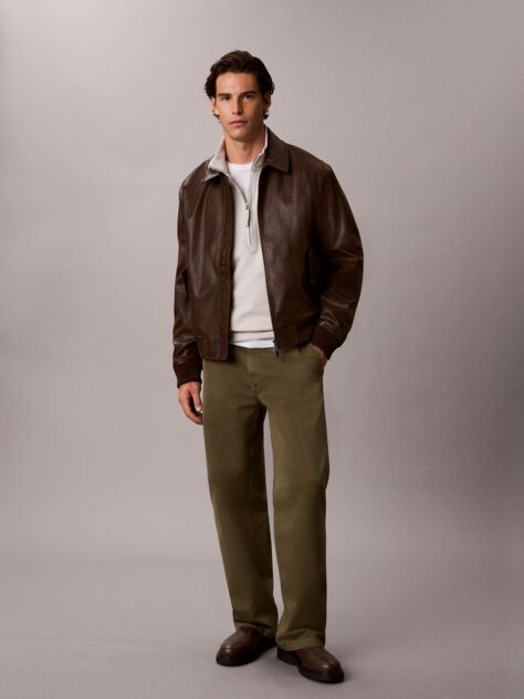 Beige Cotton Terry Quarter Zip Sweatshirt  Men