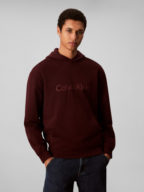 Brown Logo Hoodie  Men
