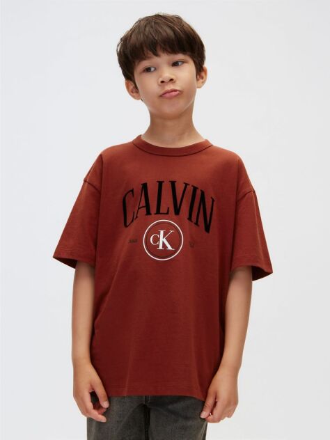 Red Kids' Graphic Logo T-shirt  Boys