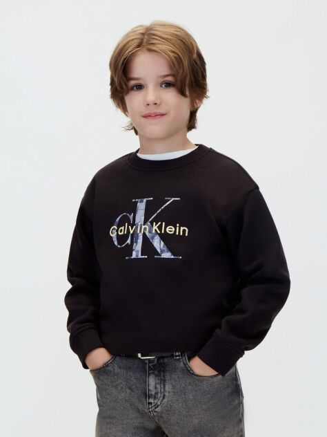 Black Kids' Logo Sweatshirt  Boys