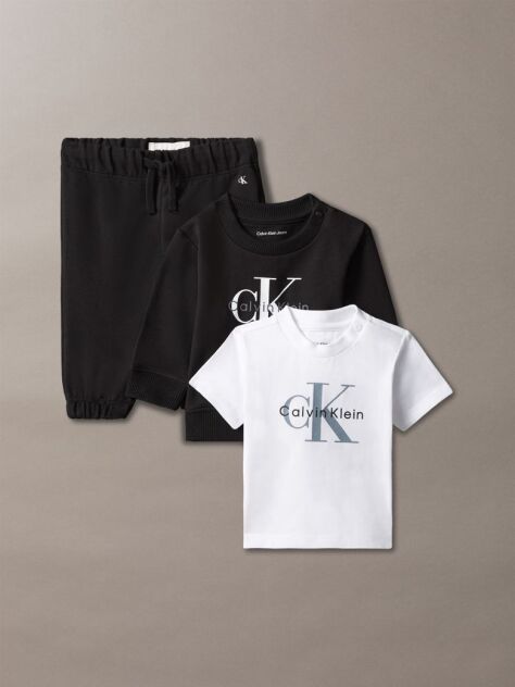 Μαύρο Βρεφικό Σετ Δώρου Φόρμα Και T-shirt  Βρεφικά