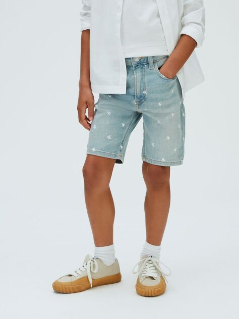 Denim Logo Print Regular Denim Shorts  Boys