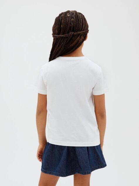 White Kids' Logo T-shirt  Girls