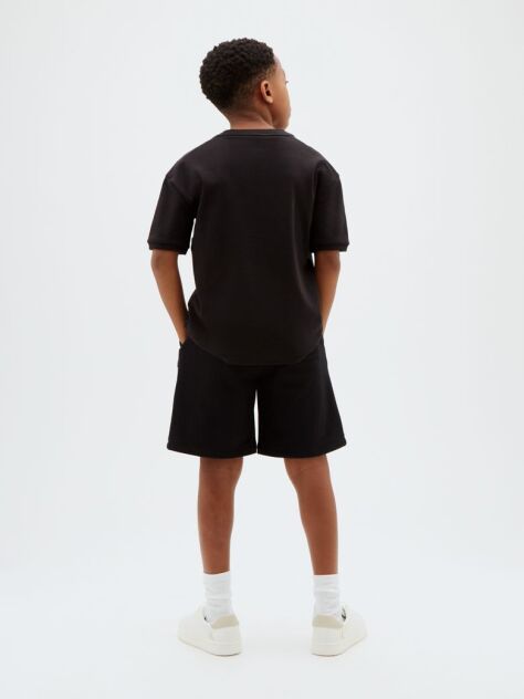 Black Kids' Colour Block T-shirt  Boys