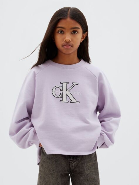 Purple Kids' High-Lo Logo Sweatshirt  Girls