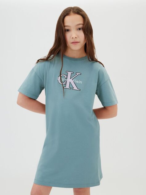Blue Kids' Signature Logo T-shirt Dress  Girls