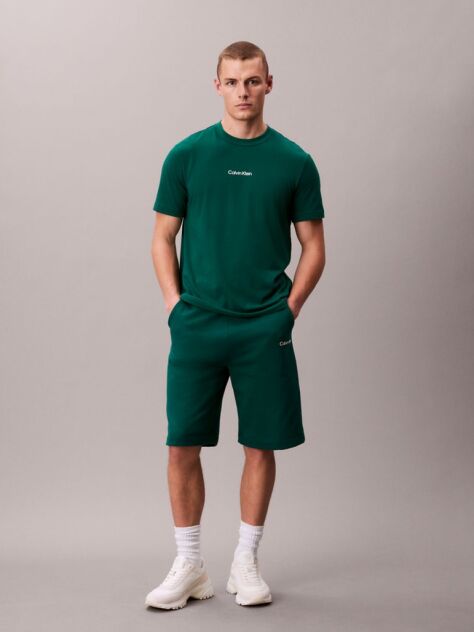 Πράσινο Fleece Σορτς Από Απαλό Βαμβακερό Terry  Άνδρας