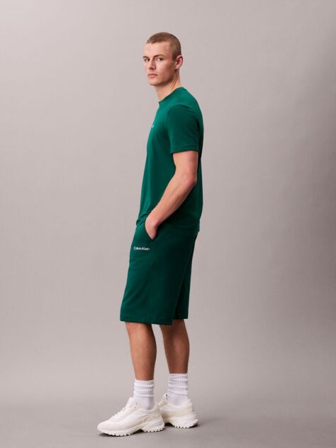 Πράσινο Fleece Σορτς Από Απαλό Βαμβακερό Terry  Άνδρας