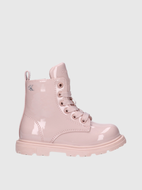 Pink Lace-Up Bootie  Girls