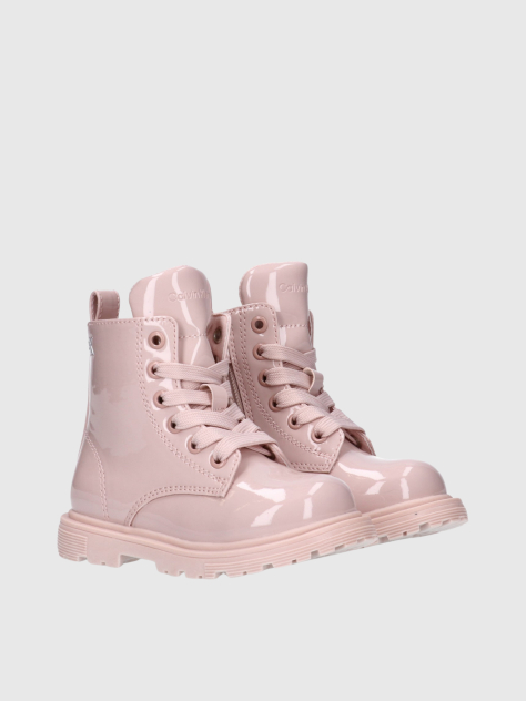 Pink Lace-Up Bootie  Girls