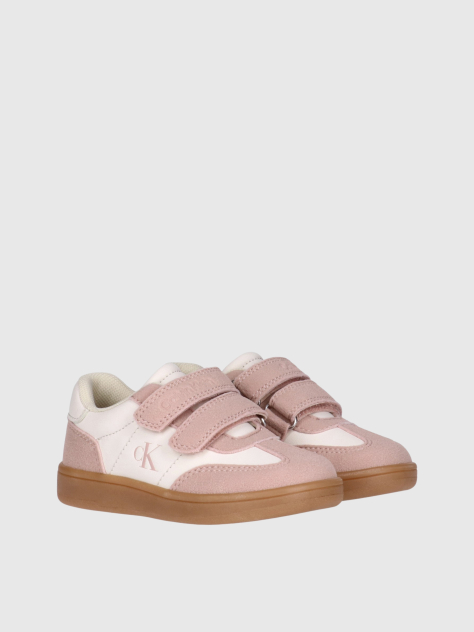 Multi Kids Low Cut Velcro Sneakers  Girls