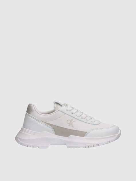 White Low Cut Lace-Up Sneaker  Girls