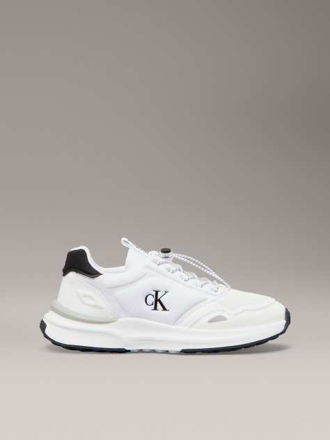 White Low Cut Lace-Up Sneaker  Kids Unisex