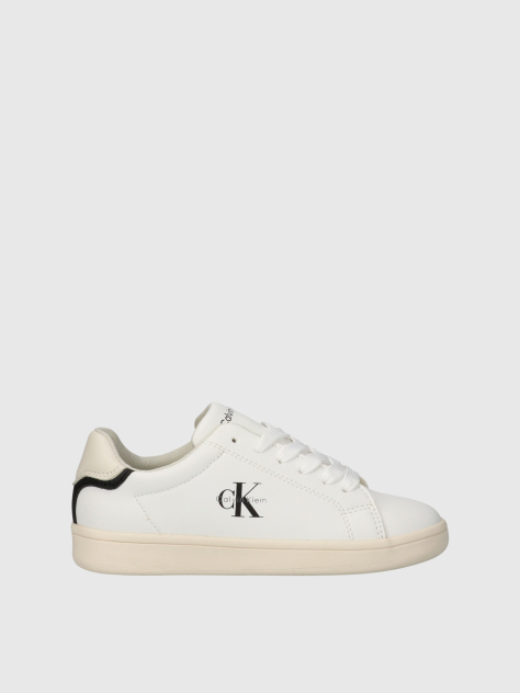White Kids Low Cut Lace-Up Sneakers  Kids Unisex