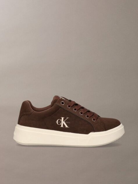 Καφέ Παιδικά Δετά Sneakers Με Χαμηλό Κόψιμο  Παιδικό Unisex