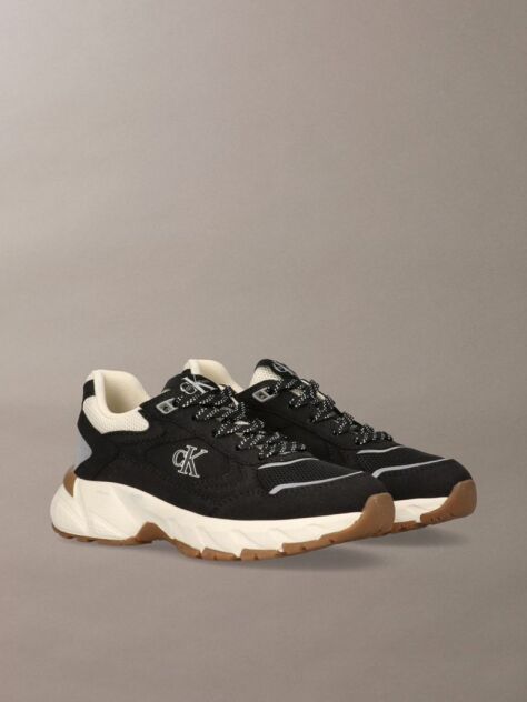 Μαύρο Παιδικά Δετά Sneakers Με Χαμηλό Κόψιμο  Παιδικό Unisex