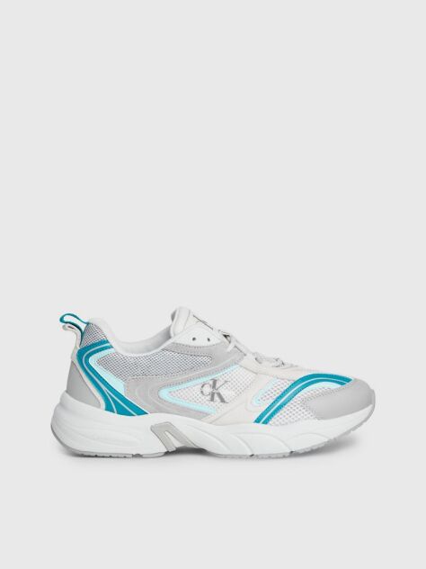 Λευκό Δερμάτινα Sneakers  Άνδρας