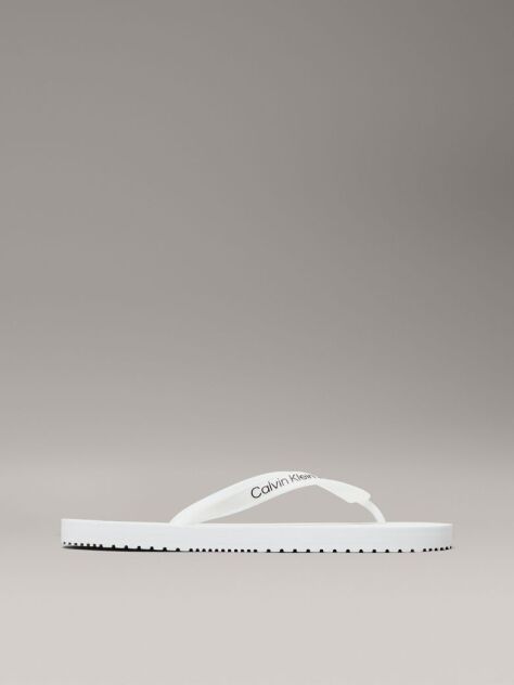 White Flip Flops  Men