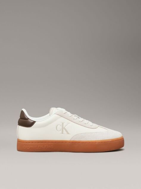 Λευκό Δερμάτινα Sneakers  Άνδρας