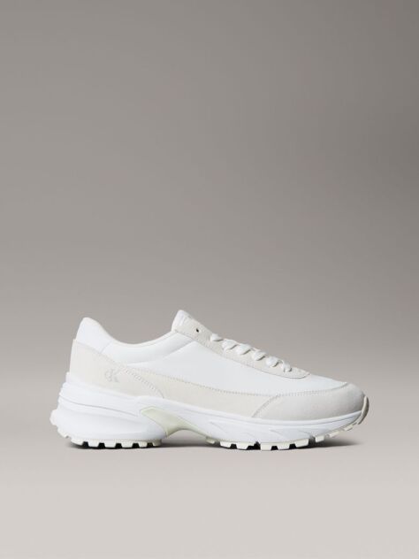 White Suede Trainers  Men