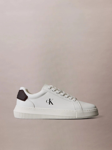 Λευκό Δερμάτινα Sneakers  Άνδρας