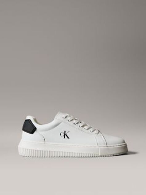 Λευκό Δερμάτινα Sneakers  Άνδρας