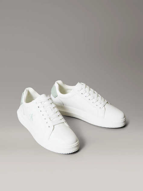 Λευκό Δερμάτινα Sneakers  Άνδρας