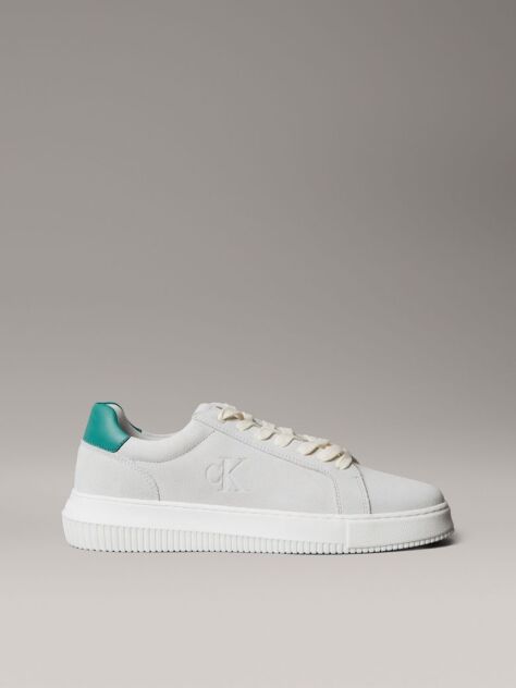 Λευκό Chunky Δερμάτινα Sneakers  Άνδρας