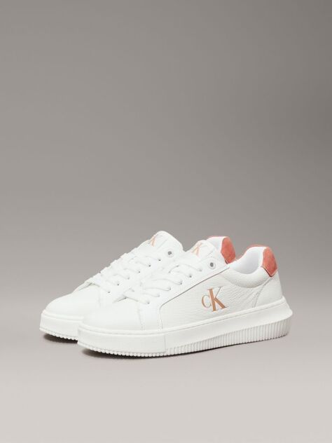 White Leather Trainers  Women