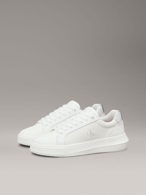 White Leather Trainers  Women