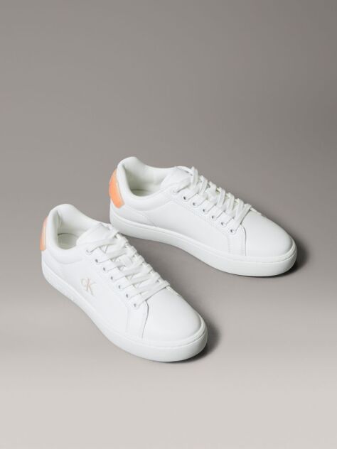 White Classic Leather Trainers  Women