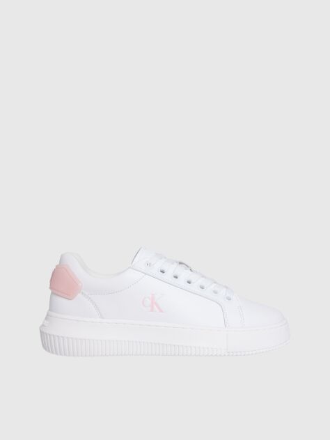 White Leather Trainers  Women