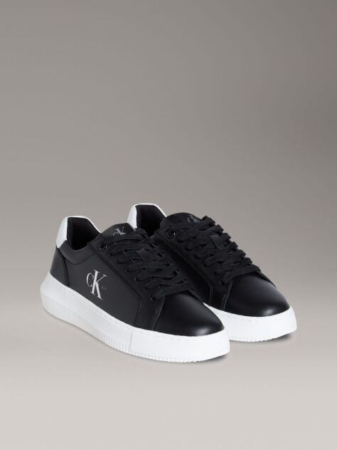 Μαύρο Δερμάτινα Sneakers  Γυναίκα