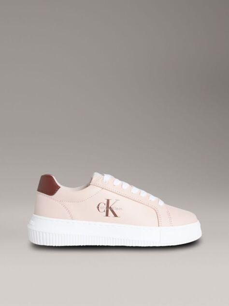 Pink Leather Trainers  Women