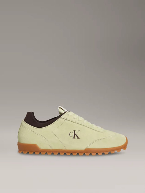 Green Suede Trainers  Women