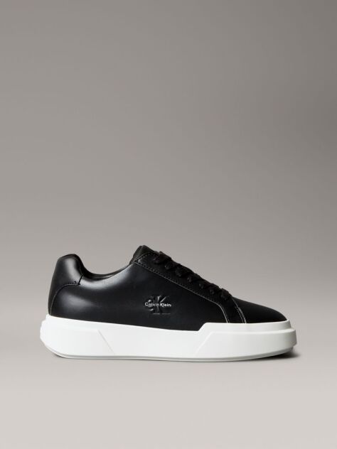 Μαύρο Δερμάτινα NYC Sneakers  Γυναίκα