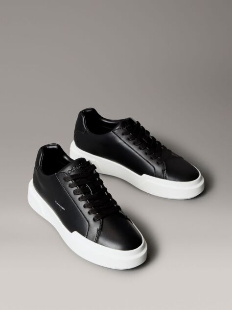 Μαύρο Δερμάτινα NYC Sneakers  Γυναίκα
