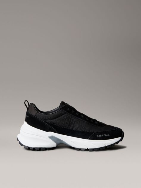 Μαύρο Sneakers Από Σουέτ Με Λογότυπο  Γυναίκα