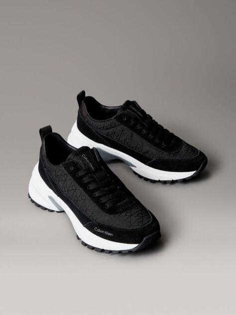 Μαύρο Sneakers Από Σουέτ Με Λογότυπο  Γυναίκα
