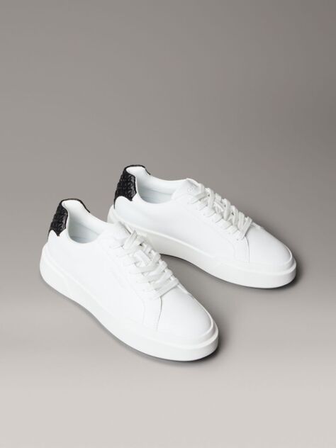 Λευκό CK Avenue -Sneakers Από Μαλακό Δέρμα Και Λογότυπο  Γυναίκα