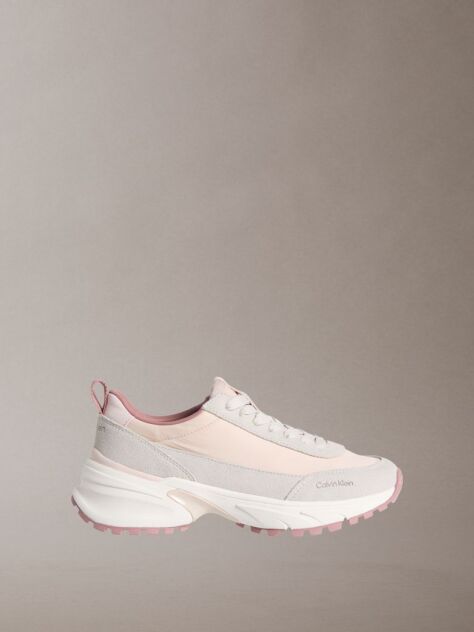 Multi Suede And Nylon Runner Trainers  Women