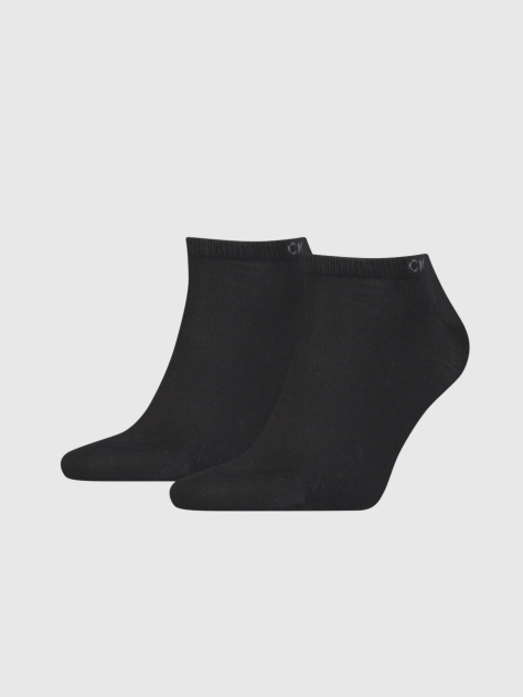 Black Calvin Klein Casual Men's Sneaker Socks 2 pack  Men