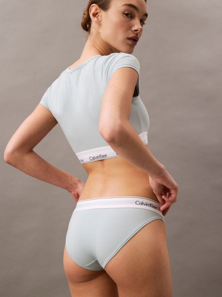 Blue Bikini Brief - Modern Cotton  Women
