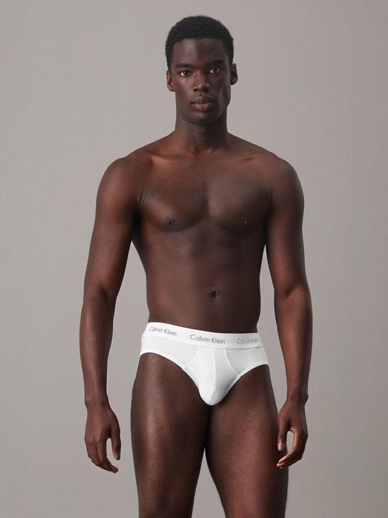 Λευκό Σετ 3 Σλιπ - Cotton Stretch  Άνδρας