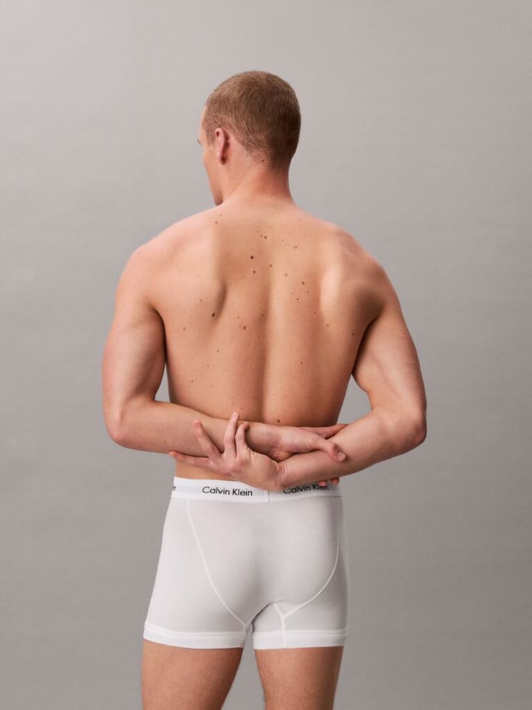 Λευκό Σετ 3 Μπόξερ - Cotton Stretch  Άνδρας