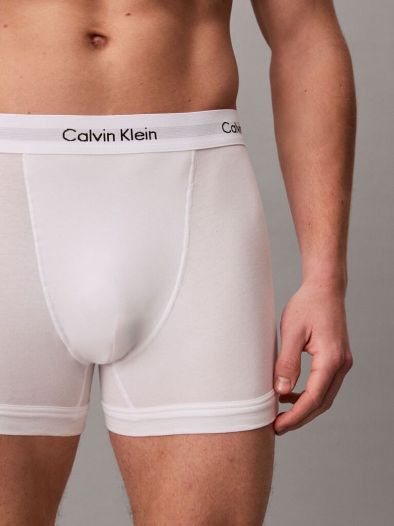Λευκό Σετ 3 Μπόξερ - Cotton Stretch  Άνδρας