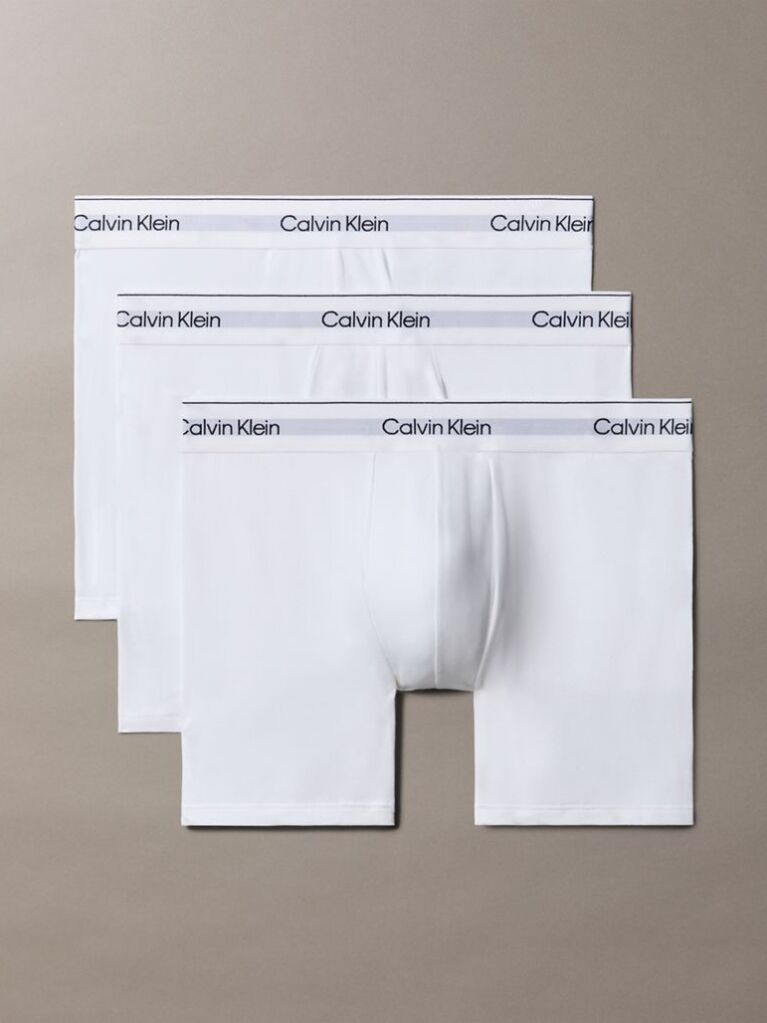 Λευκό Σετ 3 Μπόξερ - Modern Cotton  Άνδρας